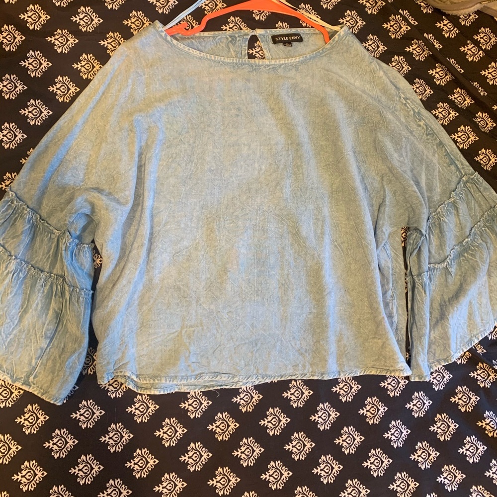 Jean Long Sleeve Blouse